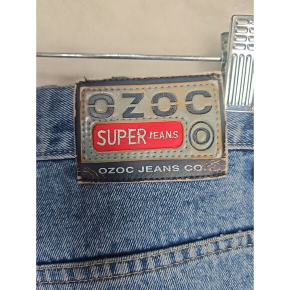 OZOC Baggy Vintage Denim Jeans Loose 38x34 Inseam Measures 28.5in Y2K wide leg - Picture 14 of 14
